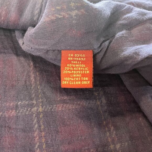 April Cornell Red Tartan Plaid Wool Blend School Girl Academia Midi Dress Size M - Picture 6 of 8